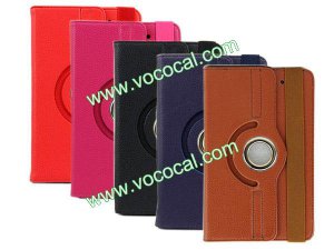 360 Degree Rotating PU Leather Case Cover Skin with Stand for Google Nexus 7