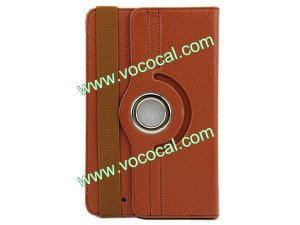 360 Degree Rotating PU Leather Case Cover Skin with Stand for Google Nexus 7