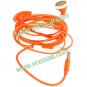 Earphone Headphones Earbuds with Remote Mic for iPhone 4 4S iPod iPad Orange