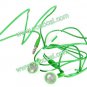 Earphone Headphones Headset with Remote Mic for iPhone 4 4S iPod iPad Green