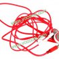 Earphone Headphones with Remote Mic for iPhone 4 4S iPod iPad Red