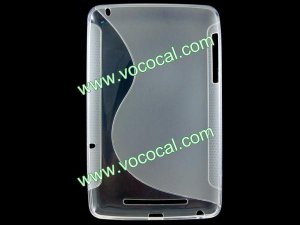 TPU Case Cover Skin for Google Nexus 7 Transparent