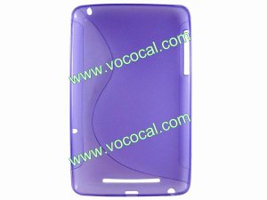 TPU Case Cover Skin for Google Nexus 7 Purple