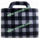 Special Stand Grid Case Cover Skin for Apple Ipad 2/3 Blue-black
