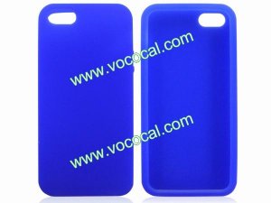 Silicone Protective Case Cover Skin for Apple IPHONE 5 Dark Blue