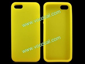 Silicone Protective Case Cover Skin for Apple IPHONE 5 Yellow