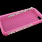 Silicone Protective Case Cover Skin for Apple IPHONE 5 Transparent Pink