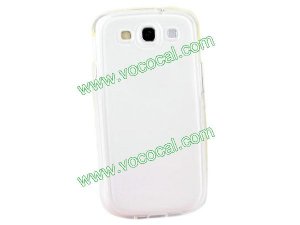 Transparent TPU Case Cover Skin for Samsung i9300 Galaxy S3 White