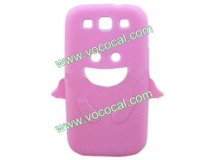 Cute Angel Silicone Case Cover Skin for Samsung I9300 Galaxy S3 Pink