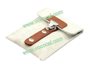 Slim PU Leather Pouch Flip Case Cover Hook Sleeve Bag for iPhone 4 4G 4S Beige