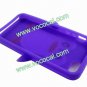 Cute 3D Penguin Silicone Protective Case Cover Skin for iPhone 5 Purple