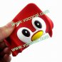 Cute 3D Penguin Silicone Protective Case Cover Skin for iPhone 5 Red