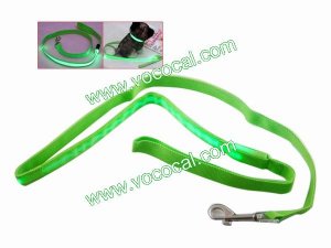 Fashionable Green LED Light Flashing Pet Dog Rope Leash