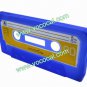 Classic Cassette Tape Soft Silicone Case Cover Skin for iPhone 5 Dark Blue