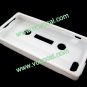Classic Cassette Tape Silicone Protective Case Cover Skin for iPhone 5 White