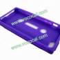 Classic Cassette Tape Silicone Protective Case Cover Skin for iPhone 5 Purple