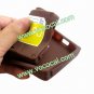 Classic Cassette Tape Soft Silicone Case Cover Skin for iPhone 5 Brown