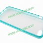 Bumper Frame TPU+PC Frosted Hard Case Cover for iPhone 5 Water Blue