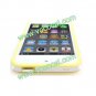 PC + TPU Clear Frame Bumper Case Cover Skin for iPhone 5 Yellow