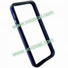 PC + TPU Dual Colors Frame Bumper Case Cover Skin for iPhone 5 Black + Blue
