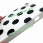 Polka Dots Soft TPU Case Cover Skin for iPhone 5 White with Black Spots