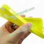 Polka Dots Soft TPU Case Cover Skin for iPhone 5 Yellow with White Spots