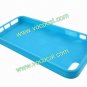 Polka Dots Soft TPU Case Cover Skin for iPhone 5 Blue with White Spots