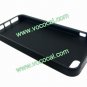 Polka Dots Soft TPU Case Cover Skin for iPhone 5 Black with Purple Spots