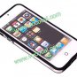 PC + TPU Clear Frame Bumper Case Cover Skin for iPhone 5 Black