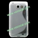 S Line Soft TPU Case Cover Skin for Samsung Galaxy i9050 Clear White