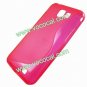 S Line Soft TPU Case Cover Skin for Samsung Galaxy i9050 Rose