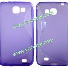 S Line Soft TPU Case Cover Skin for Samsung Galaxy i9050 Purple