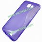 S Line Soft TPU Case Cover Skin for Samsung Galaxy i9050 Purple
