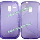 S Line Soft TPU Case Cover Skin for Samsung Galaxy Ace 2 i8160 Purple