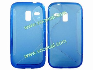 S Line Soft TPU Case Cover Skin for Samsung Galaxy Ace 2 i8160 Blue