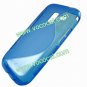 S Line Soft TPU Case Cover Skin for Samsung Galaxy Ace 2 i8160 Blue