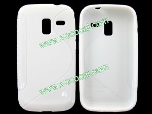 S Line Soft TPU Case Cover Skin for Samsung Galaxy Ace 2 i8160 White