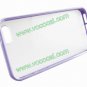 Bumper Frame TPU+PC Frosted Hard Case Cover for iPhone 5 Light Purple