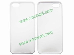 Bumper Frame TPU+PC Frosted Protective Case Cover for iPhone 5 White