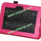 PU Leather Stand Case Cover Pouch for Amazon Kindle Fire HD 7 Inch Tablet Pink