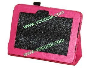 PU Leather Stand Case Cover Pouch for Amazon Kindle Fire HD 7 Inch Tablet Pink