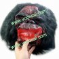 Halloween Masquerade Horror Scary Gorilla Animal Latex Mask Black