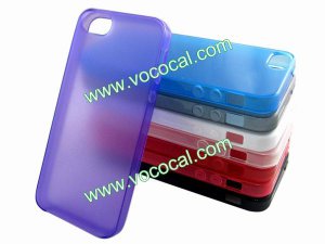Protective Smooth Soft Flexible TPU Case Cover Skin for iPhone 5