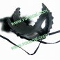 Crack Feather Halloween Carnival Italian Venetian Masquerade Ball Mask Black