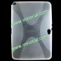 X Line TPU Case Cover Skin for Samsung Galaxy Note 10.1 N8000 Clear White