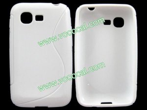 S Line Wave Soft TPU Case Cover Skin for Samsung Star 3 DUOS S5222 White