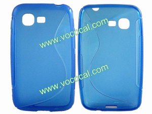 S Line Soft TPU Case Cover Skin for Samsung Star 3 DUOS S5222 Blue