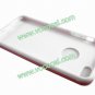 TPU + PC Protective Case Cover Skin for iPhone 5 3D Cube Style Pink + White