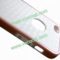 TPU + PC Protective Case Cover Skin for iPhone 5 3D Cube Style Pink + White