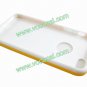 TPU + PC Protective Case Cover Skin for iPhone 5 3D Cube Style Yellow + White